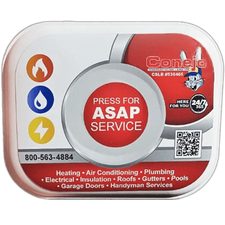 Example of an ASAP Service button customized for a home service provider